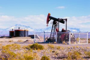 oil industry equipment like a pump and tank that can be used for forensic evaluation